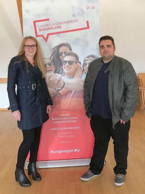 Sophie Eder und Marcel Darnai sind die neuen Bezirksjugendreferenten.