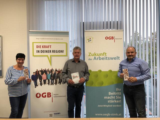 Für bessere Arbeitsbedingungen setzen sich Manuela Leitgeb, Siegfried Trauch und Karl Heinz Platzer (v.l.) ein.