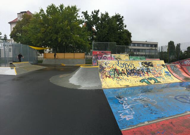 Für Mutige bietet die "Konsti" Skaterampen.