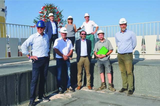 Erfreulich: Die Gleichenfeier wurde gebührend begangen.
