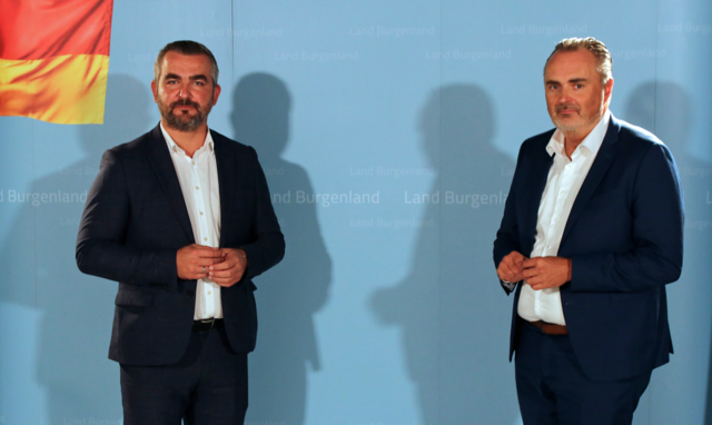 Kündigten erfreuliche Neuerung im Bereich der Wohnbauförderung an: LR Heinrich Dorner und LH Hans Peter Doskozil