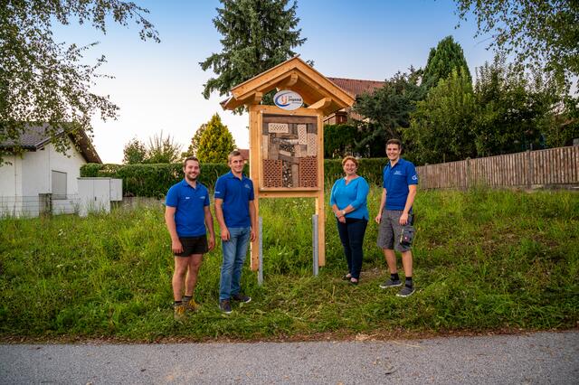 v.l.n.r.: Martin Zauner, Gerhard Barth, Bürgermeisterin Andrea Pabinger und Markus Ertl