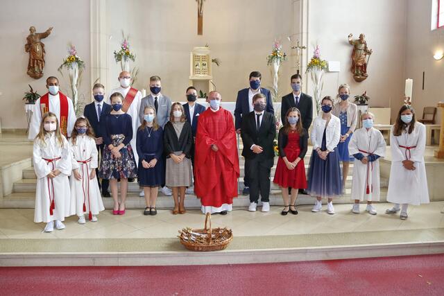 Die Firmung fand in der Pfarrkirche Lackenbach statt
