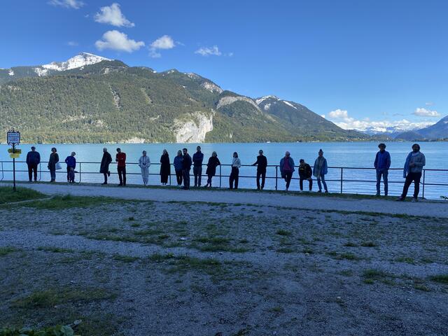 Am Wolfgangsee trafen sich die Künstler, die den Supergau gestalten werden.