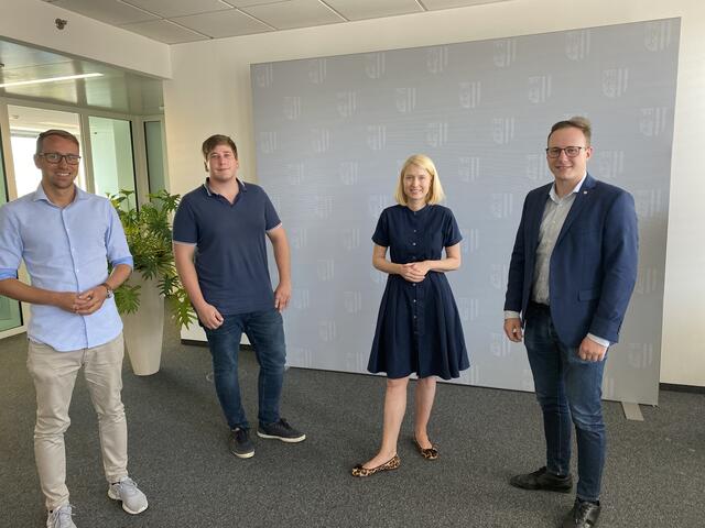 Christine Haberlander gab der JVP Auskunft zum Thema "Bildung in Linz-Land".