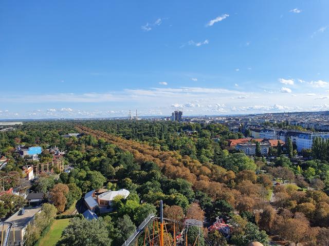 27.09.2020 Blick vom Riesenrad Praterhauptallee , Triple Tower