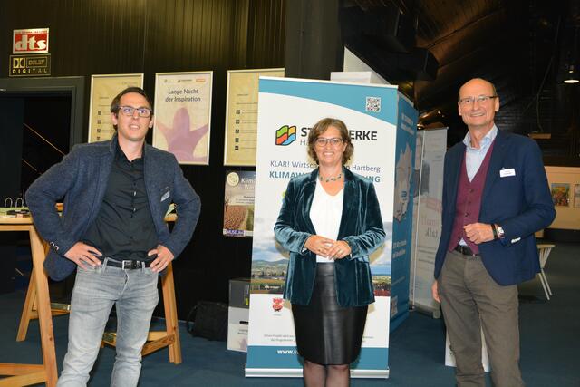 Organisatorenteam: WOCHE Hartberg-Fürstenfeld-Geschäftsstellenleiter Alex Krausler, Magda Bleckmann und Stadtwerke Hartberg-Geschäftsführer Stefan Lorenzoni.