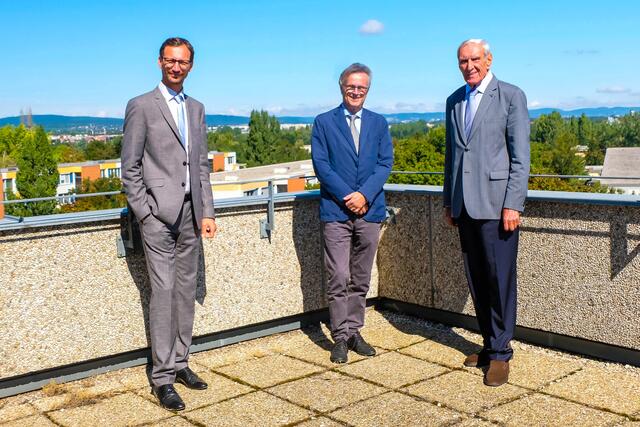 Dir. Manuel Resetarics, Dir. Manfred Fabsits und Dir. Walter Mayr (v.l.)