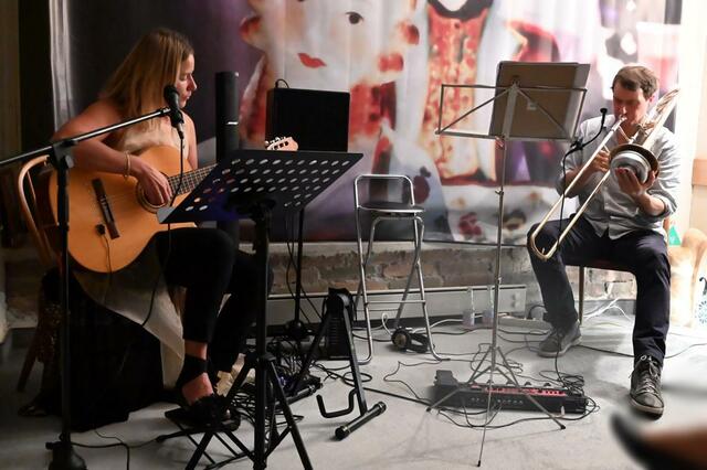 Finales Konzert in der Freshbase: Ulrike Kofler und Clemens Hofer.
