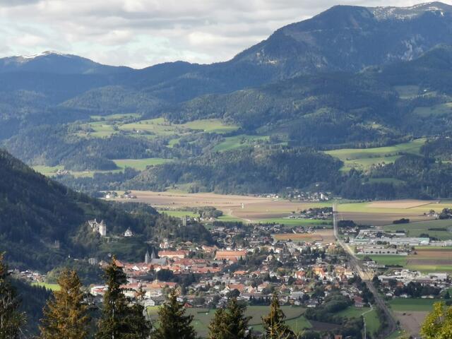 Blick auf die Burgenstadt Friesach 