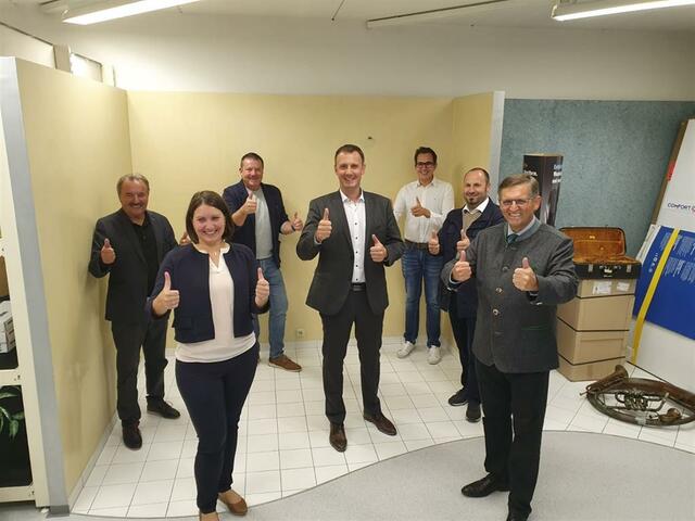 Bgm. Hans Rädler mit Bürgermeistern aus der Region.