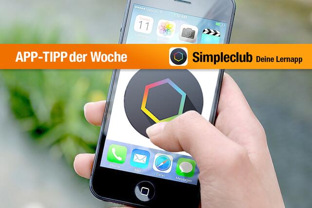 Simpleclub ist unser App-Tipp der Woche. Mit dieser Lernapp hast du Zugriff auf zahlreiche Lernvideos, Grafiken und Anleitungen zu den verschiedensten Unterrichtsfächern.