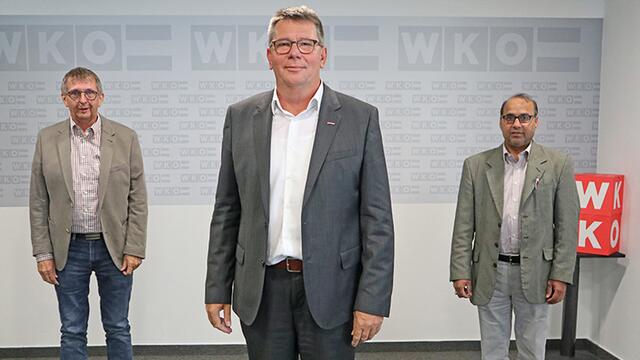 Rudolf Pallisch, Roman Eder und Bashir Ahmed Maher
