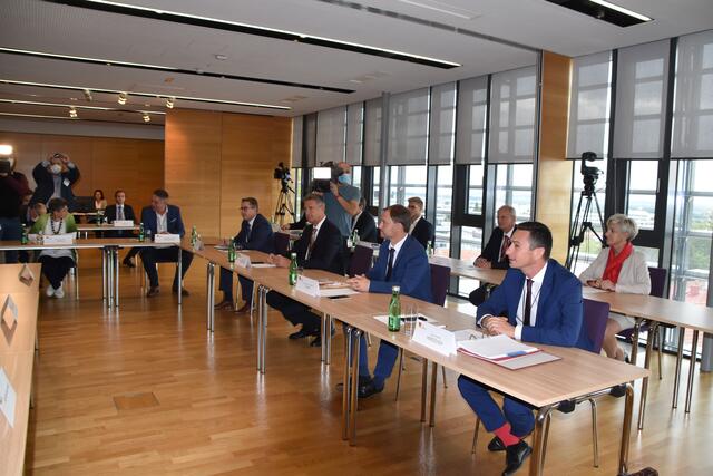 Start des U-Ausschusses zur Commerzialbank Mattersburg im dritten Stock des Kultur- und Kongresszentrums Eisenstadt