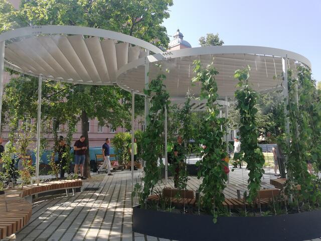 Der "Coolspot" ist das Herzstück der Parkanlage.
