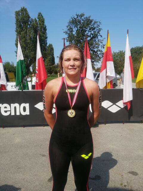 Top: Carina Bodner gewann bei den Open Water Staatsmeisterschaften Bronze über zehn Kilometer
