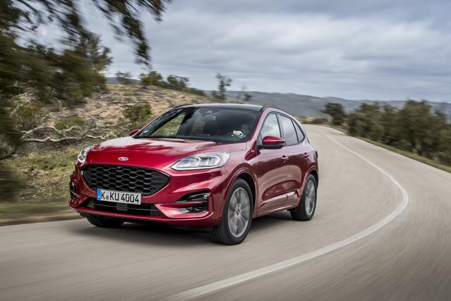 Den neuen Ford Kuga gibt‘s als Verbrenner, als Plug-in-Hybrid oder – wie in unserem Test – mit Mildhybridantrieb.�