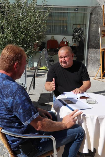 Norbert Blaichinger (r.) mit Herbert B., dem damaligen Freund von Martina Posch.
