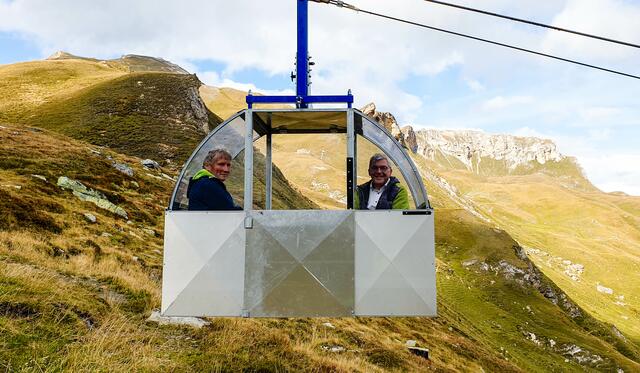 Landesrat Josef Schwaiger konnte sich vor Ort selbst ein Bild von den Bahnen machen. | Foto: Land Salzburg/Sophie Huber-Lachner