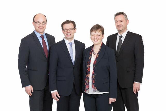 Geschäftsführung: Andreas Karner, Josef Wolfbeisser, Brigitte Hatvan, Heinrich Preiss