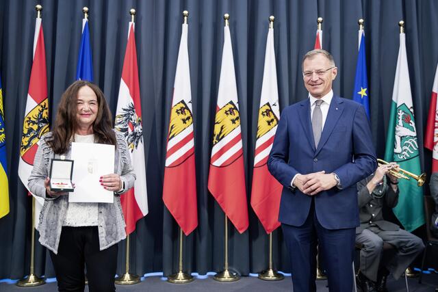 Elisabeth Pühringer und Thomas Stelzer