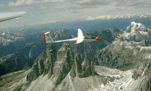 über den 3 Zinnen in Südtirol