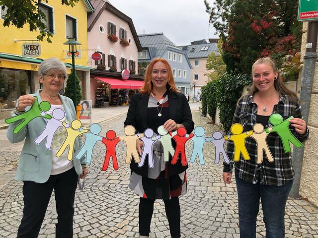 Helene Auer, Barbara Thöny und Theresa Hechenberger wollen für die Leute aus Saalfelden da sein.