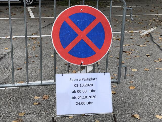 Der Amthof Parkplatz in Feldkirchen ist wegen des Internationalen Kärnten Marathons für zwei Tage gesperrt.