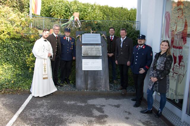 Dekan P. Petrus Tschreppitsch, Manfred Pinter, Werner Riedl, Thorsten Unterberger, Bürgermeister Josef Müller, Robert Orieschnig, Sabrina Sacherer