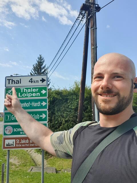 Auf meinem Weg in den Heimatort des berühmten Arnold Schwarzenegger...schließlich will ich in seine Fußstapfen treten...