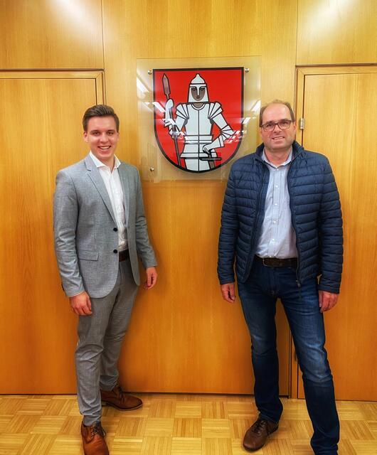 Neo-Gemeinderat Matthias Wukitsch und Gemeindeparteiobmann Gerald Rohr freuen sich auf die Zusammenarbeit. | Foto: ÖVP Stadtschlaining