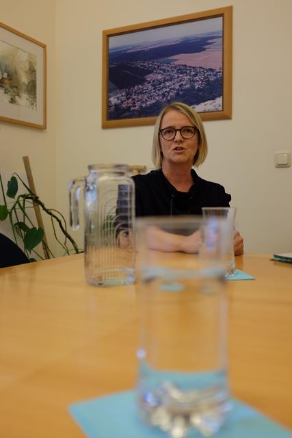 Evelyn Artner holt bei den Bürgern Ideen ein.