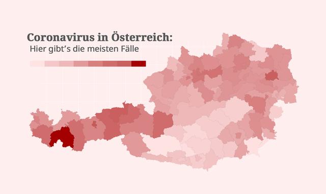 In diesen 15 Bezirken werden aktuell am meisten Infektionen gemeldet
Wien(Stadt)17.807
Linz(Stadt) 1.473
Graz(Stadt) 1.270
Innsbruck-Stadt 1.315
Landeck 1.176
Linz-Land 1.005
Kufstein 968
Innsbruck-Land 994
