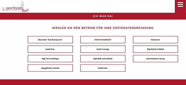 Die Perchtoldsdorfer Plattform ichwarda.at erleichtert Wirten und Gästen die Registrierungspflicht gemäß Verordnung betreffend ergänzende Maßnahmen zur Bekämpfung von COVID-19 vom 2.10.2020