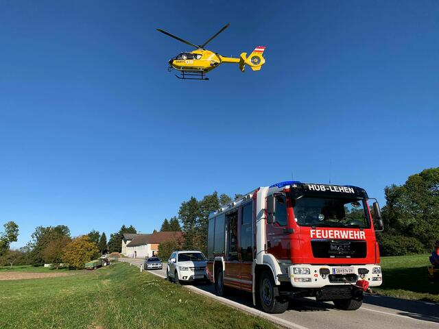 Der Notarzthubschrauber musste angefordert werden.