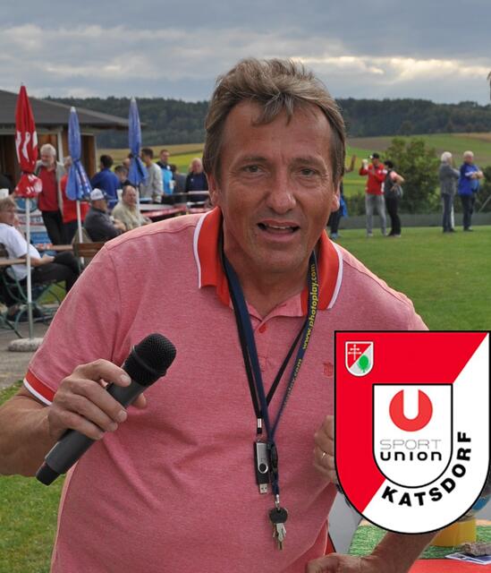 Union-Platzsprecher Leo Korn gibt in Katsdorf den Ton an.
