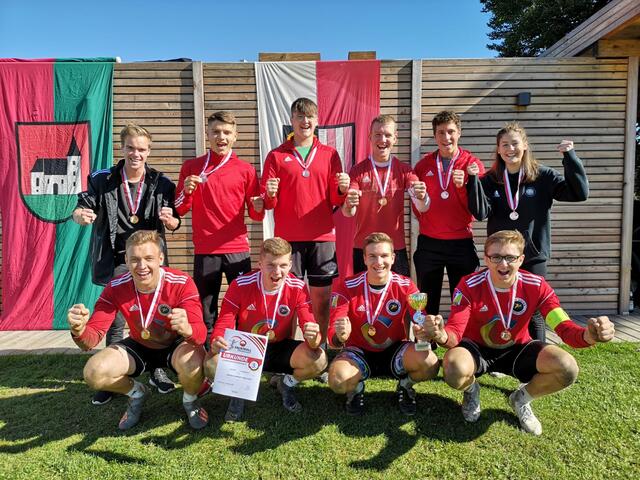 Jubel bei der U-18-Mannschaft der Union Freistadt