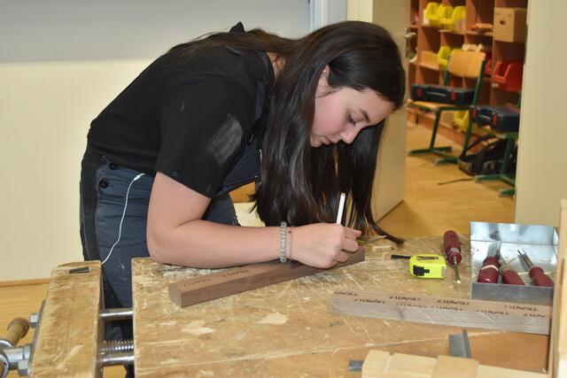 Immer mehr Mädchen entscheiden sich an der PTS Grieskirchen für den Fachbereich "Holztechnik".