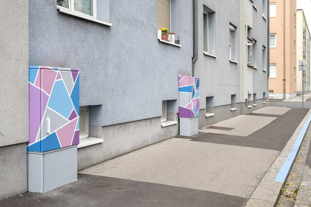 Sichtbare Spuren der Stromkastenaktion im Fanckviertel. | Foto: Violetta Wakolbinger