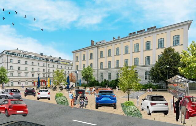 Die ÖVP-Idee für die Neugestaltung des Platzes bei der U3 Station Ottakring.