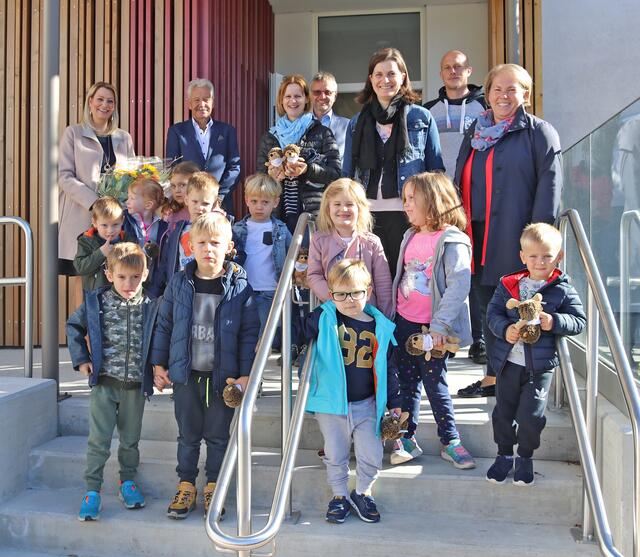 Bildungslandesrätin Daniela Winkler zu Besuch im Antauer Kindergarten