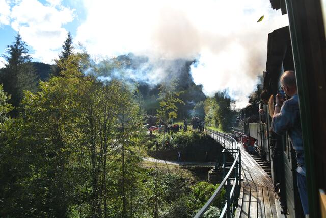 Eine Zugfahrt mit der Dampflok durch unser schönes Ötscherland