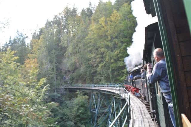 Eine Zugfahrt mit der Dampflok durch unser schönes Ötscherland