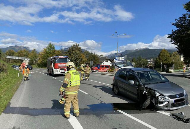 Eine Impression von der Unfallstelle. | Foto: Freiwillige Feuerwehr Tamsweg