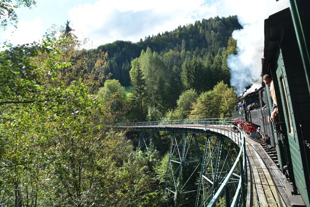 Eine Zugfahrt mit der Dampflok durch unser schönes Ötscherland