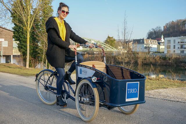 Spezielle E-Lastenräder werden allen Bewohnern im Rahmen des Mobilitätskonzeptes angeboten.