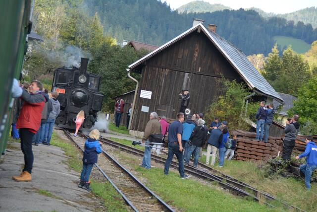 30 Jahre Ötscherland-Express: Ankunft in Lunz am See