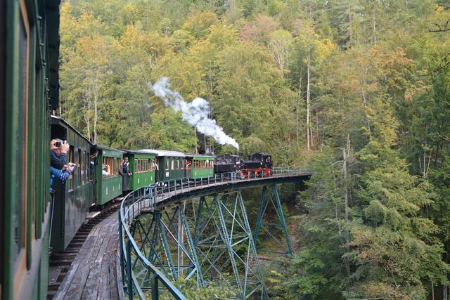 Eine Zugfahrt mit der Dampflok durch unser schönes Ötscherland