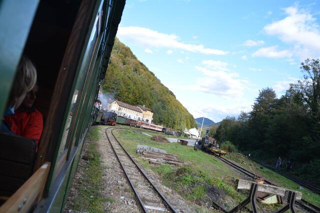 Eine Zugfahrt mit der Dampflok durch unser schönes Ötscherland