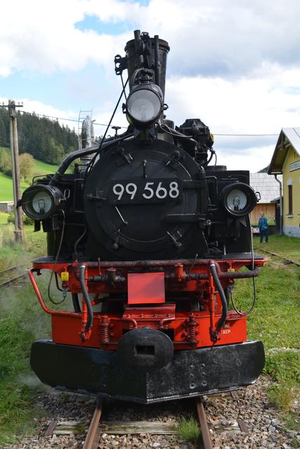 Mit einer Dampflok aus Sachsen ging's durch unsere Region.